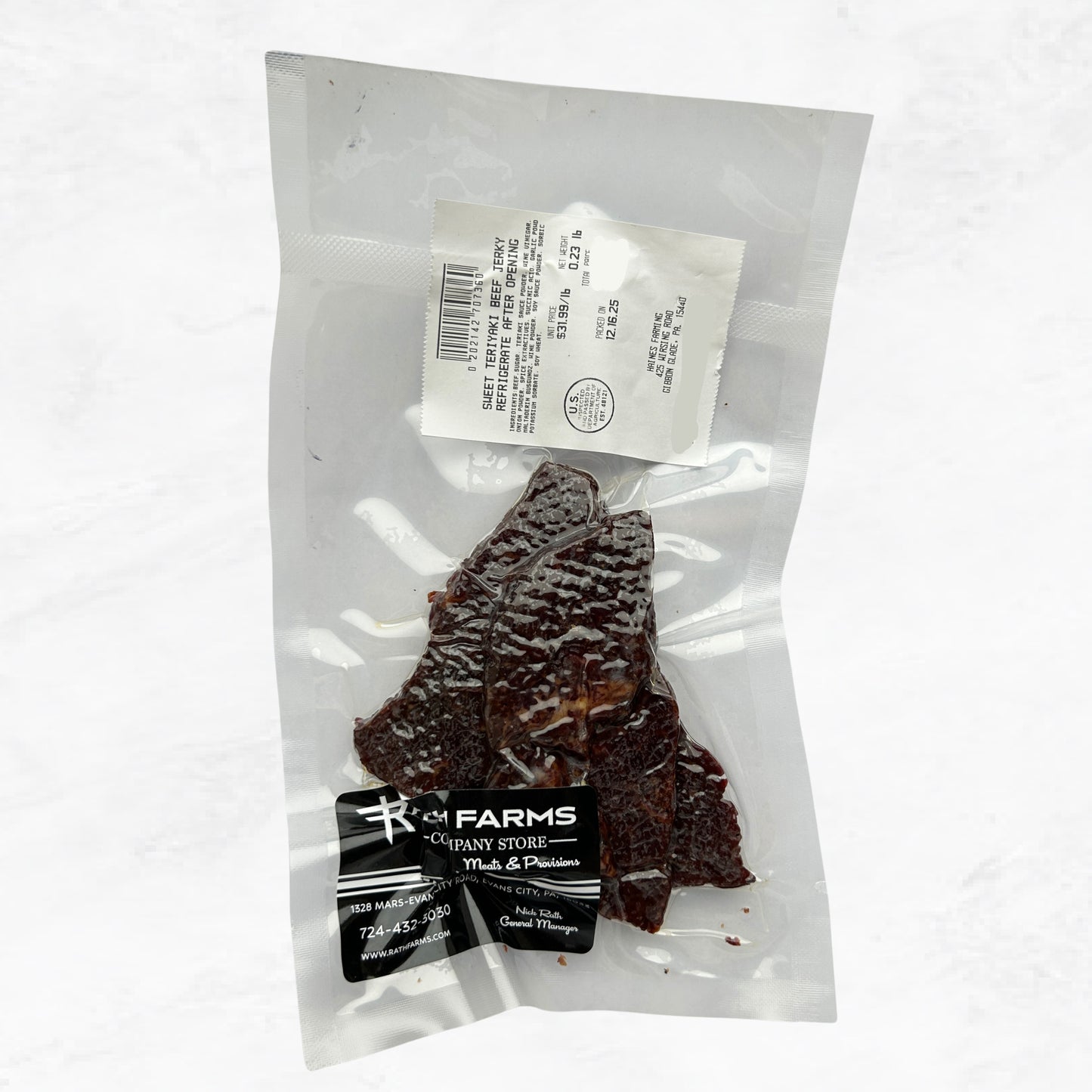 Sweet Teriyaki Beef Jerky