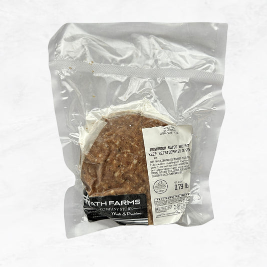 Mushroom Swiss Hamburger Patties (6oz)