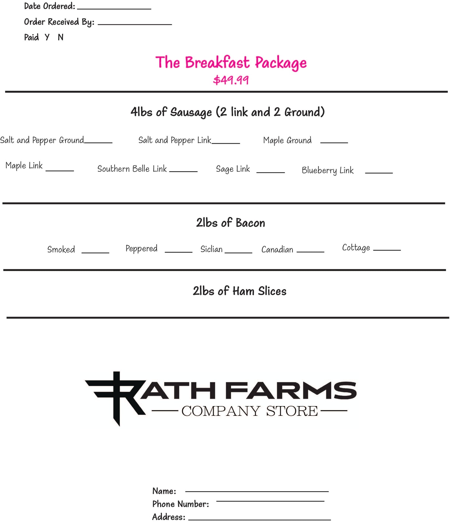 The Breakfast Package